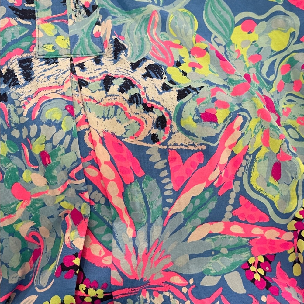 Lilly Pulitzer Amina Dress Fantasy Garden Size Medium - Picture 7 of 8